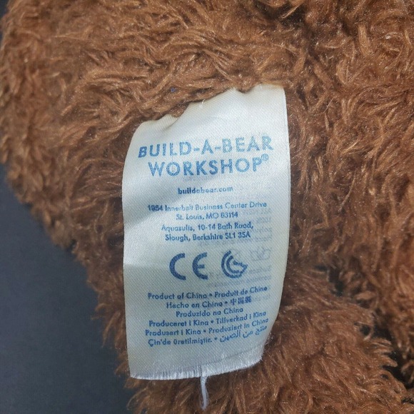 Build A Bear Treat Teddy 16" Stuffed Animal Plush Happy Birthday Dark Brown Gift - Picture 7 of 7